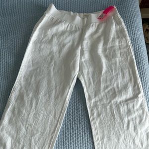 Lilly Pulitzer Beach Palazzo Pants in Resort White. NWT. Cross posted.